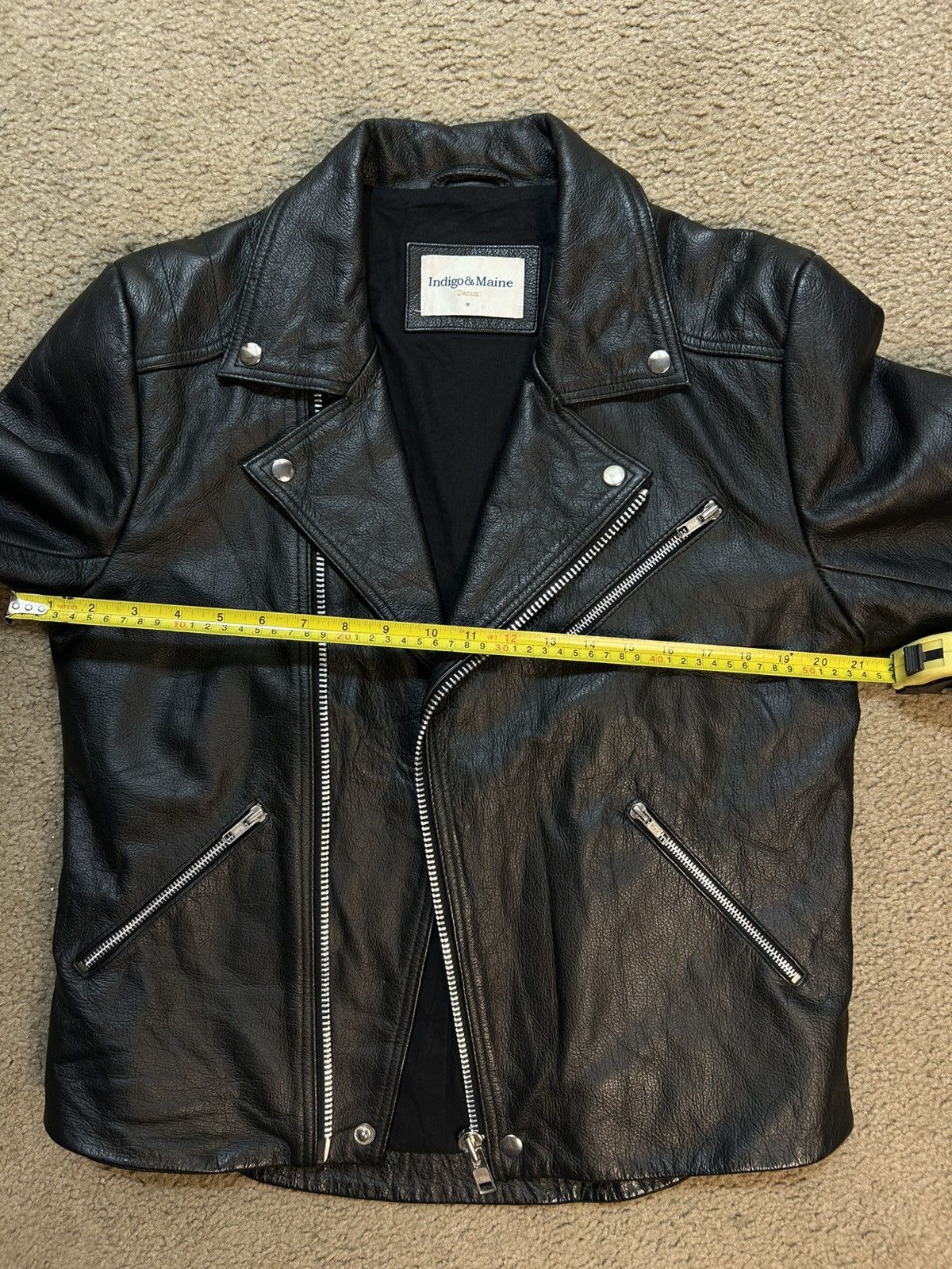 Other Black leather biker jacket Size US L / EU 52-54 / 3 - 7 Thumbnail