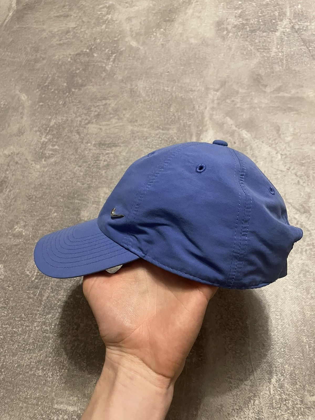 Nike × Vintage Vintage Nike Metallic Swoosh Logo Y2K Cap Size ONE SIZE - 5 Thumbnail