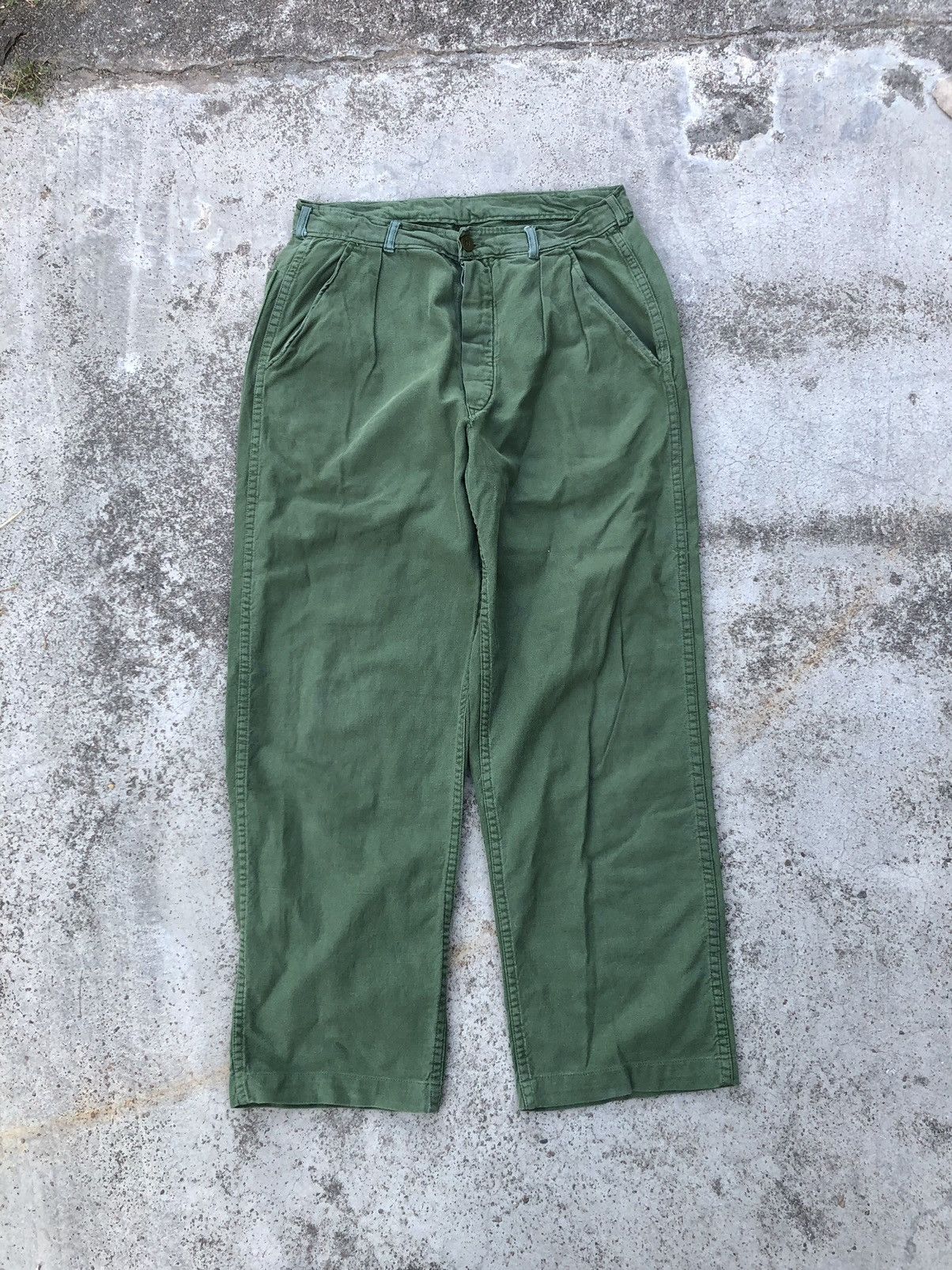 Vintage BAGGY UNKNOWN VINTAGE MILITARY PANT Size US 29 - 1 Thumbnail
