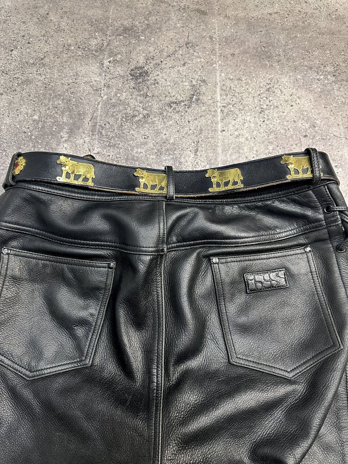 If Six Was Nine Vintage Belt B.B.Simon leather Avantgarde Hysteric Glamour Size ONE SIZE - 8 Thumbnail