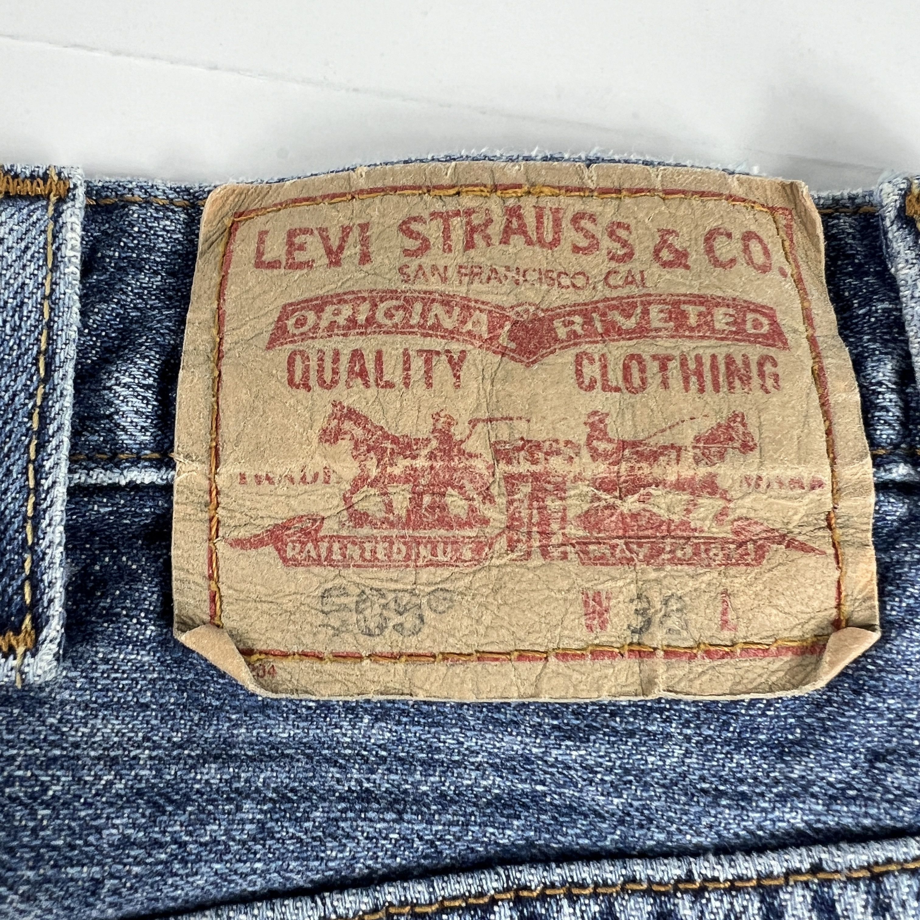 Levi's × Vintage VTG Levi's Jean Shorts 505 Cut Off Distressed Denim Jorts Size US 36 / EU 52 - 11 Thumbnail
