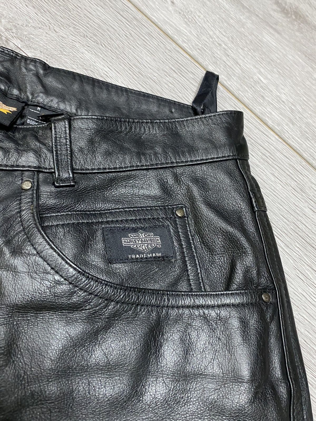Vintage Harley Davidson RARE vintage leather pants Size US 36 / EU 52 - 8 Thumbnail