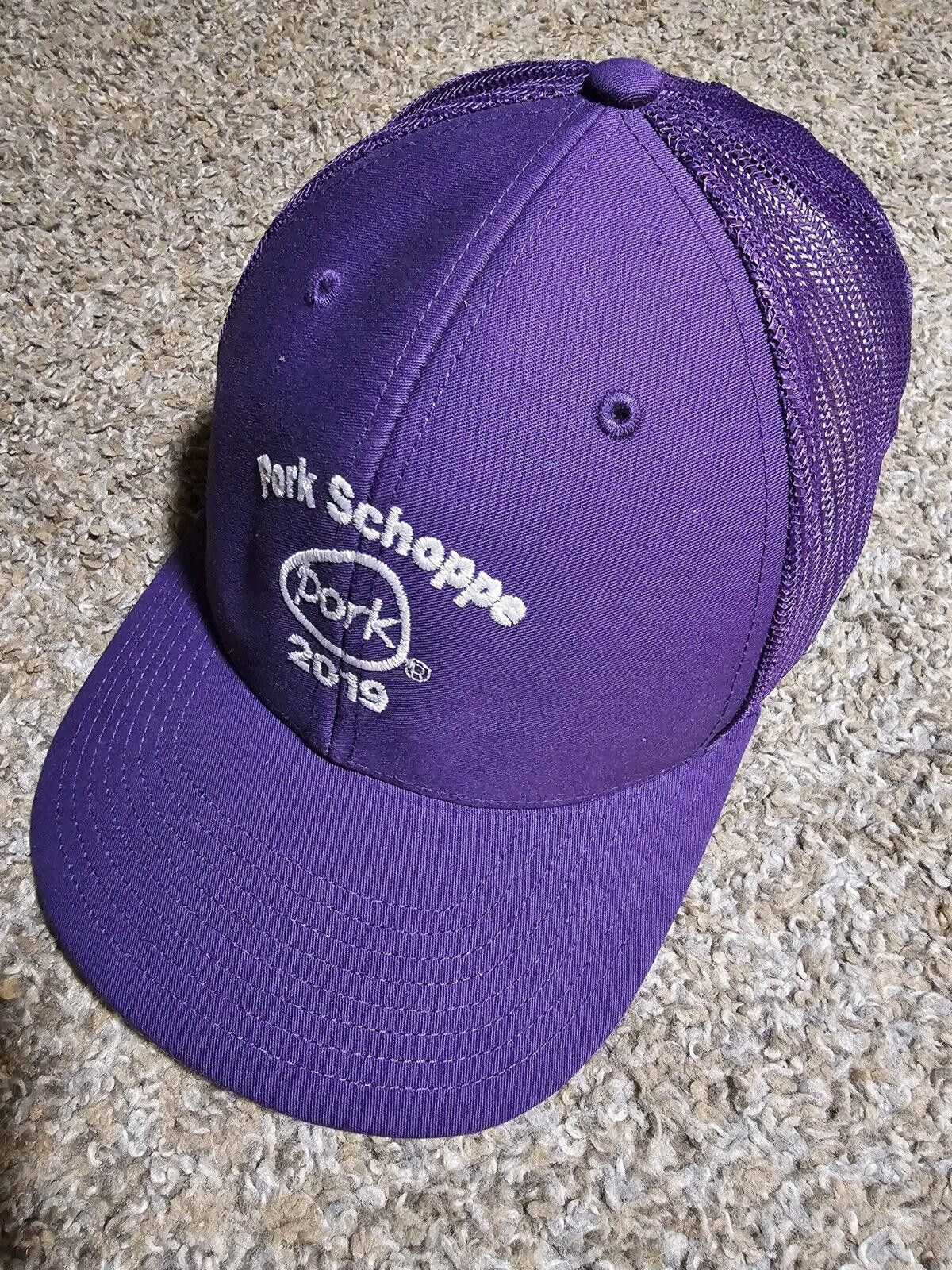 Designer Pork Schoppe 2019 Baseball Cap Hat WI State Fair Purple Size ONE SIZE - 1 Thumbnail