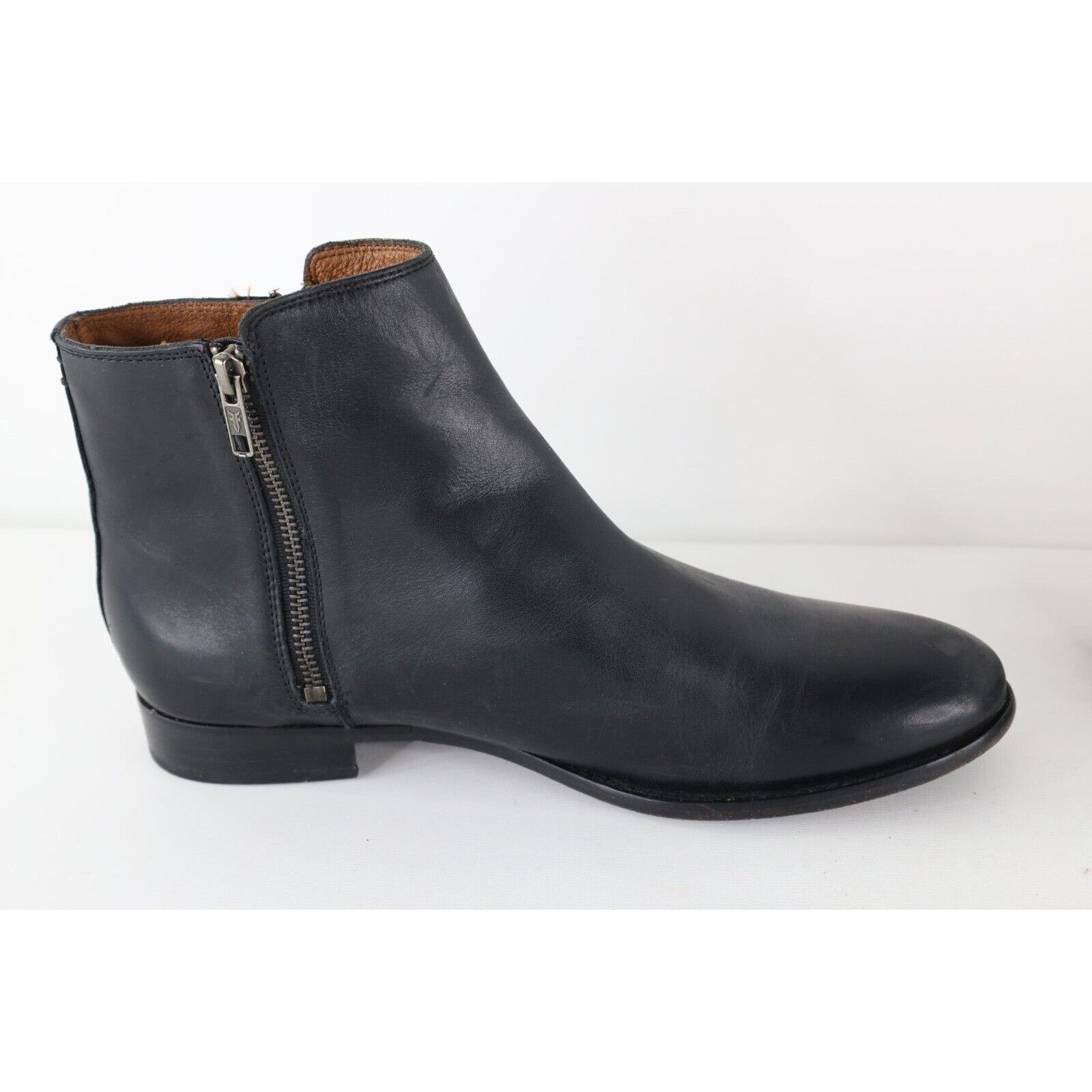 Frye × Vintage Frye Distressed Leather Double Zip Bootie Boots Size US 11 / IT 41 - 8 Thumbnail