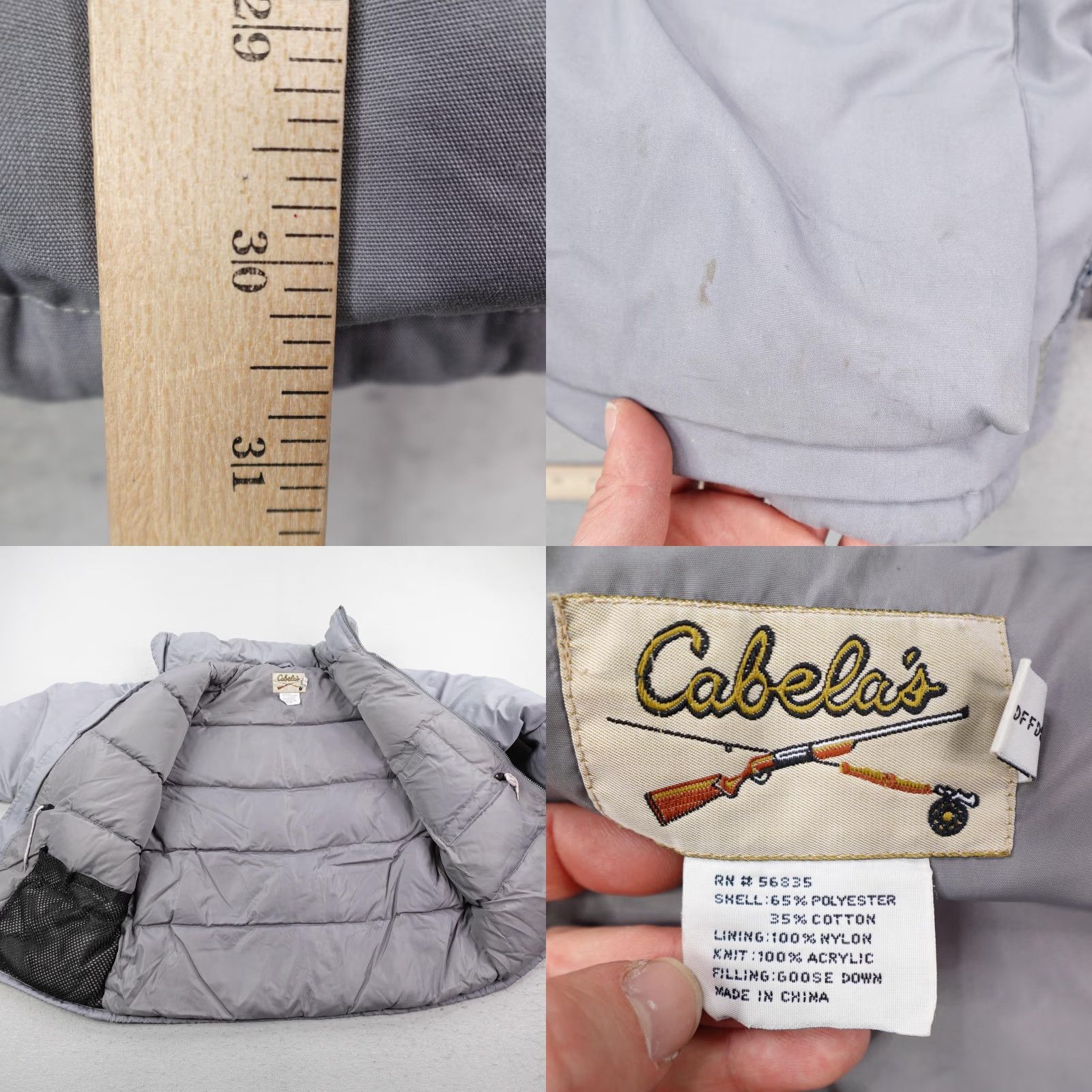 Vintage VINTAGE Cabela's Jacket Mens XL Gray Goose Down Puffer Hunting Coat Insulated, Outdoor, Ski, Vintage Size US XL / EU 56 / 4 - 8 Thumbnail