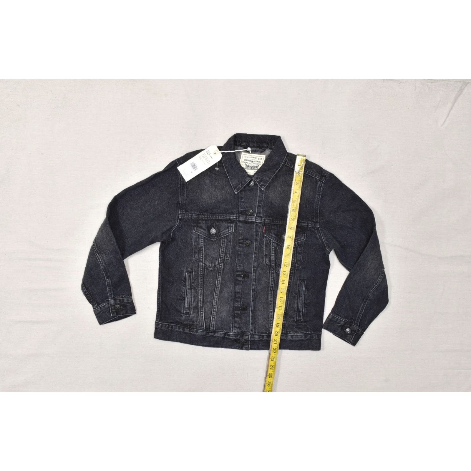 Levi's Levi's Trucker Jacket Cotton Hemp Blend Black Small Womens NWT Size S / US 4 / IT 40 - 3 Thumbnail