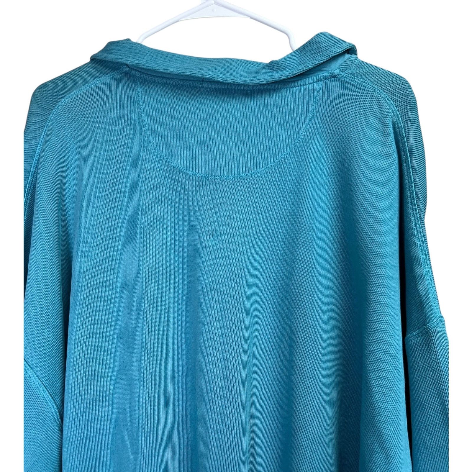 Tommy Bahama Tommy Bahama Relax Quarter Zip Pullover Sweater Teal Blue Size US XXL / EU 58 / 5 - 9 Thumbnail