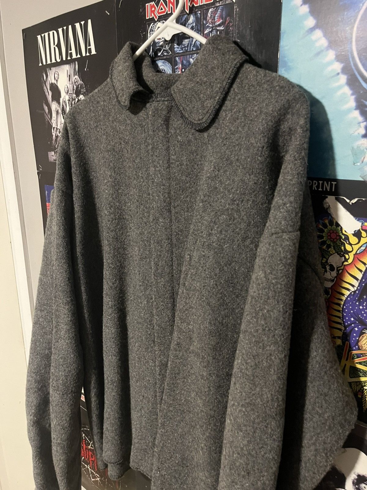 Other Vintage made in USA Fire Resistant Wool Welders Grey Parka Size US XL / EU 56 / 4 - 2 Thumbnail