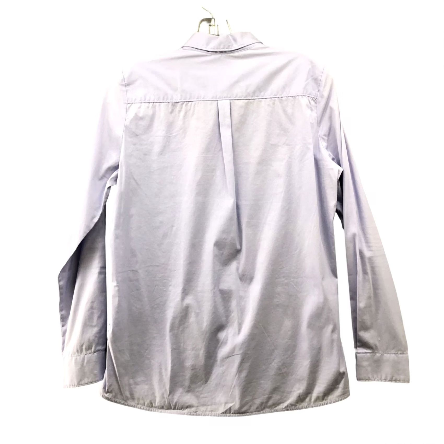 Zara Zara Womens S Button Down Dress Shirt Long Sleeve Jewel Accent Light Blue Size S / US 4 / IT 40 - 2 Thumbnail