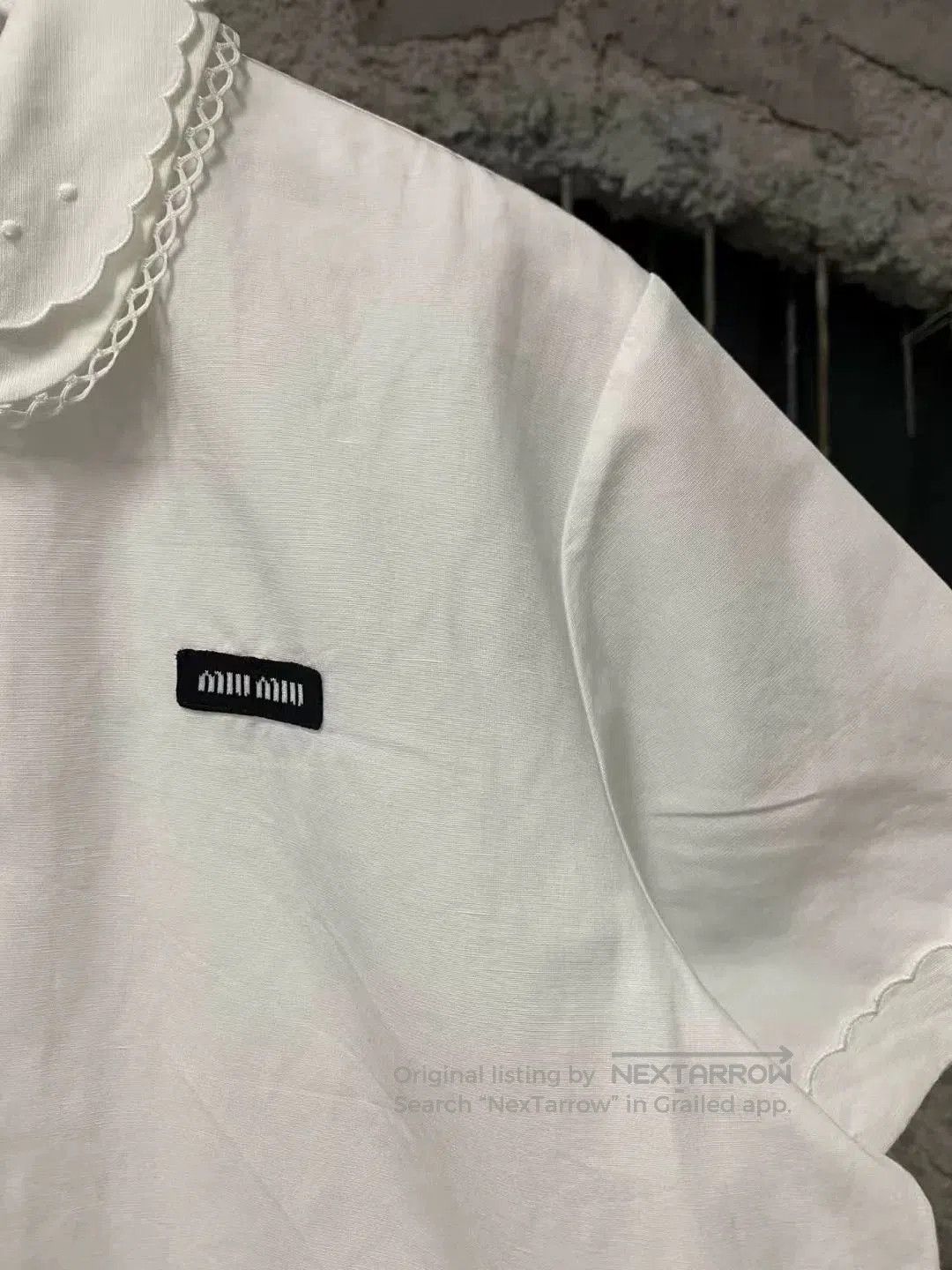 Miu Miu miumiu white doll collar shirt. Size M / US 6-8 / IT 42-44 - 5 Thumbnail
