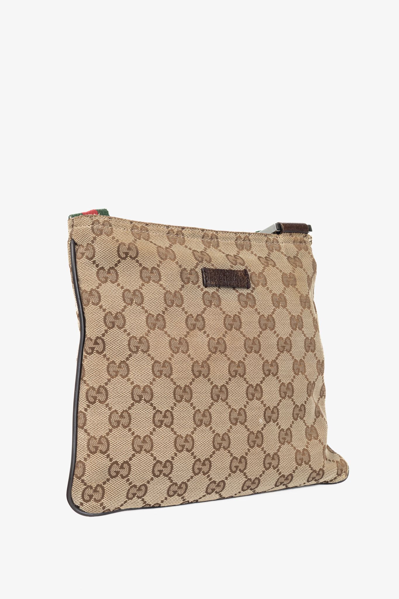 Gucci Gucci Beige GG Canvas Web-Strap Shoulder Bag Size ONE SIZE - 2 Thumbnail