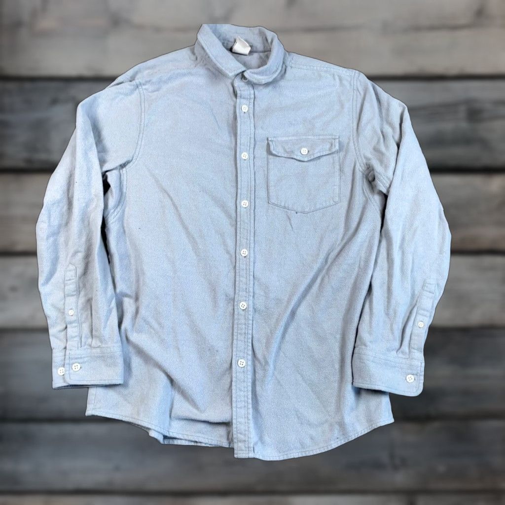 The North Face VINTAGE The North Face Lightweight Flannel Shirt Men L Gray Outdoors 90s Grunge Casual Button-Up Size US L / EU 52-54 / 3 - 1 Thumbnail