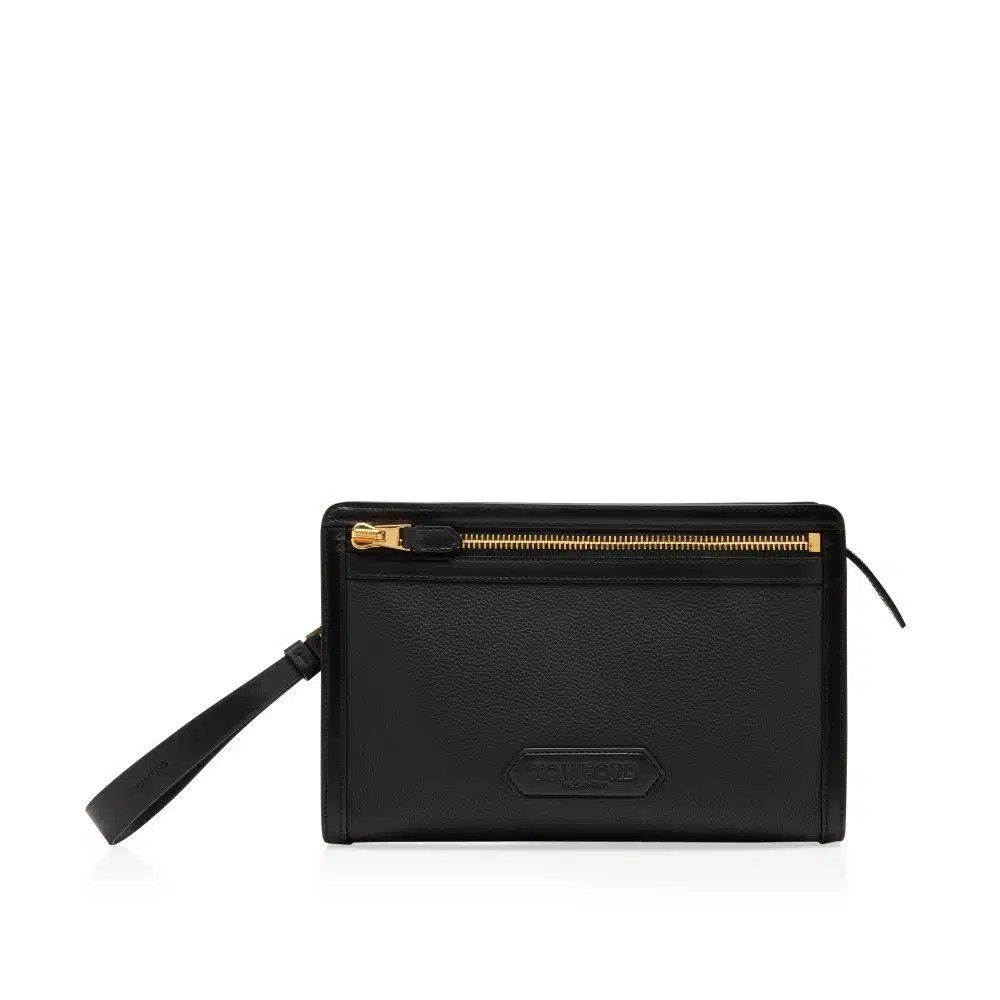 Tom Ford o1loc1c0326 H0561 Size: OS / Grain Leather Messenger Pouch Size ONE SIZE - 1 Thumbnail