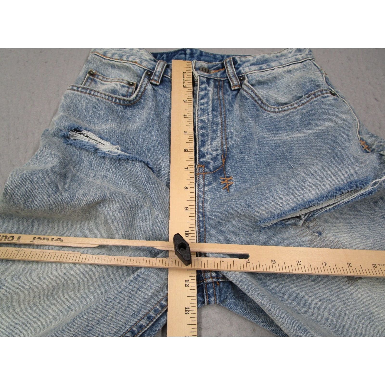 Ksubi Ksubi Jeans Women's High Rise Distressed Blue Playback Skream Denim 25x30 Size 42" / US 20 - 5 Thumbnail