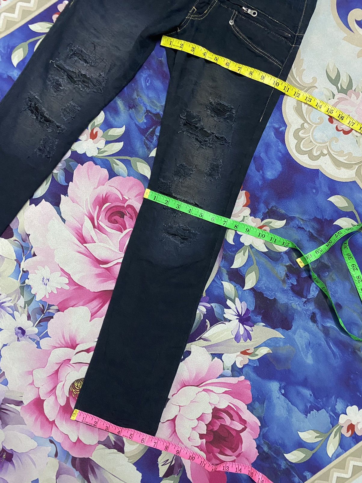 PPFM 🔥 Distressed 🔥 PPFM Distressed Jeans - Rare Design Size US 30 / EU 46 - 19 Thumbnail