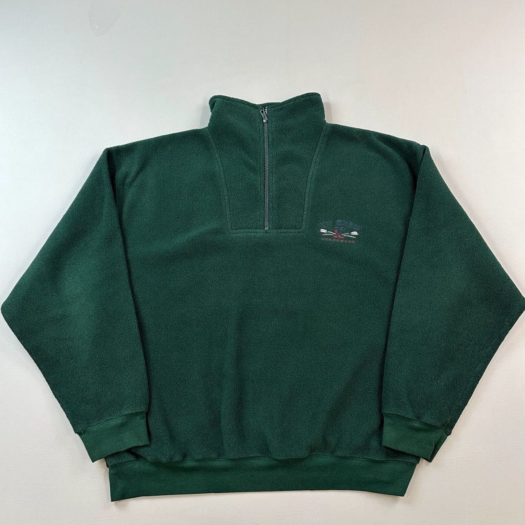 Vintage VINTAGE Ivy Crew Jacket Mens XL Green 1/4 Zip Fleece Hiking Outdoor 90s Size US XL / EU 56 / 4 - 2 Thumbnail