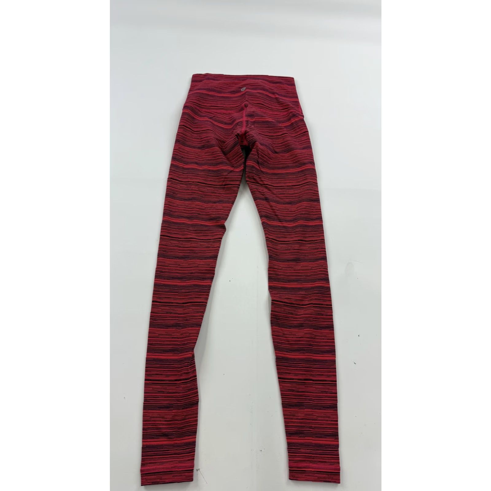 Lululemon Lululemon Pants Womens 6 Pink Red Stripe High Rise Yoga Athletic Full Length Pants Size 28" / US 6 / IT 42 - 4 Thumbnail
