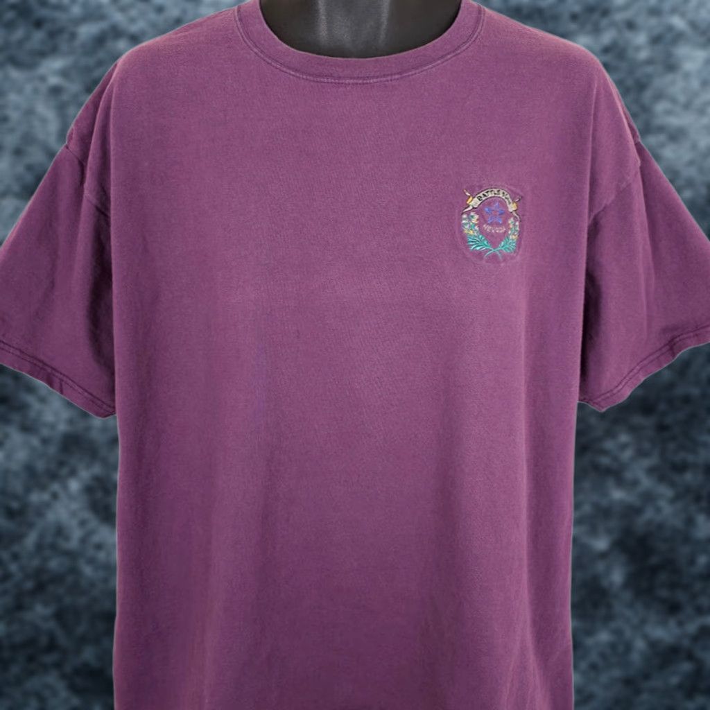 Anvil VINTAGE Nevada T Shirt Mens 2XL Purple Y2K Battle Born State Flag Travel Embroidered Anvil Crew Neck Short Sleeve SKU: 2XL Purple Nevada Size US XXL / EU 58 / 5 - 1 Thumbnail