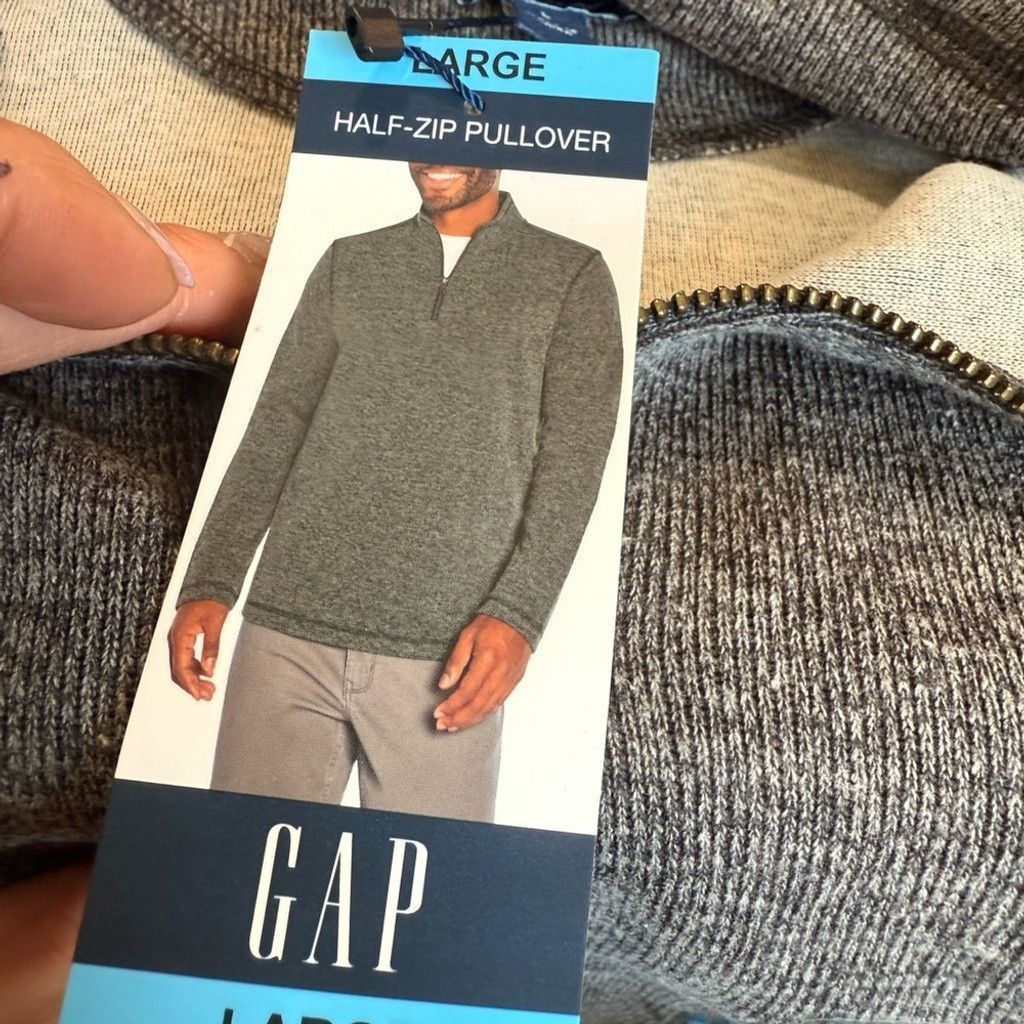 Gap GAP Gray Zip Up Sweater for Men Size US L / EU 52-54 / 3 - 4 Thumbnail