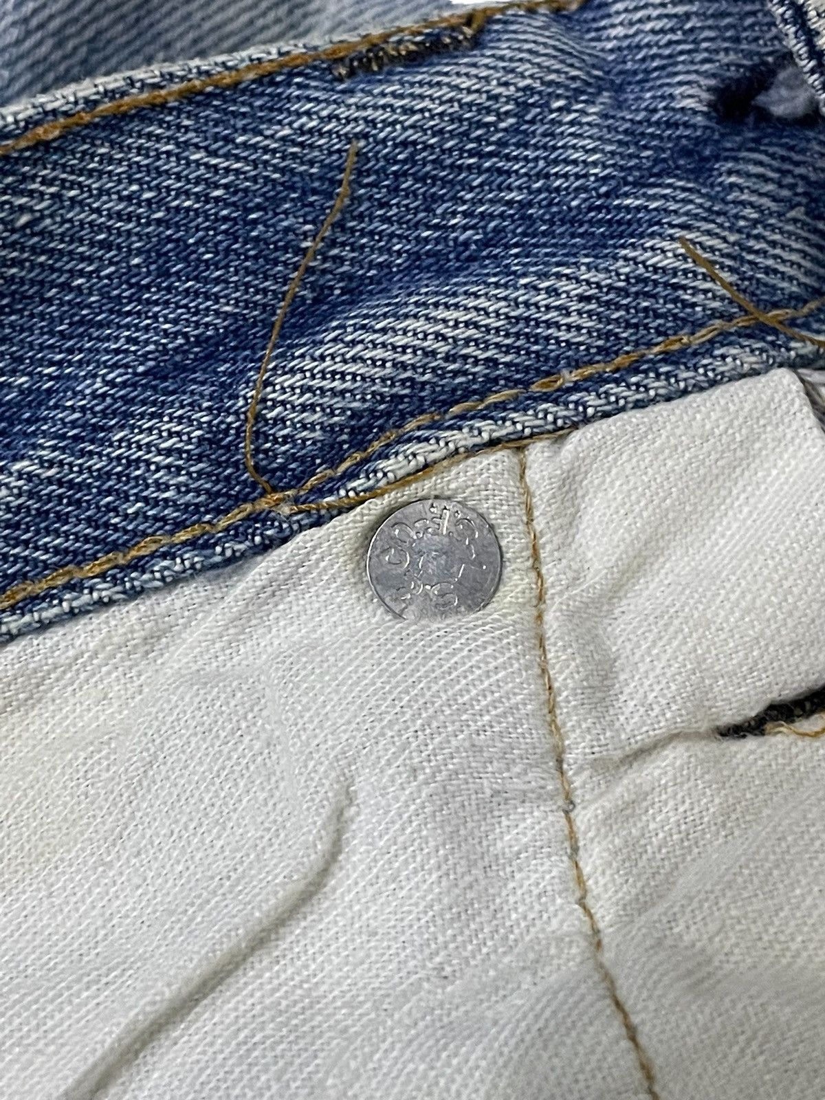 Levi's 60s Levis 501 Rindem Blank R Selvedge Top Button #6 Jeans Size US 30 / EU 46 - 22 Thumbnail