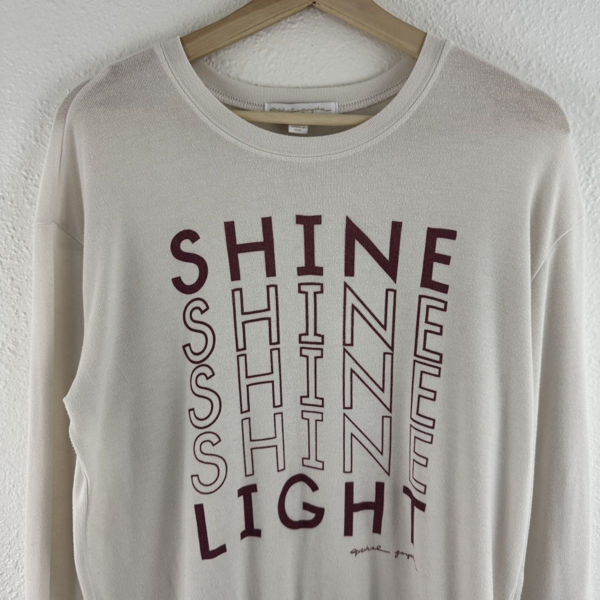 Spiritual Gangster SPIRITUAL GANGSTER White Shine Light Savasana Pullover Top Size M / US 6-8 / IT 42-44 - 5 Thumbnail