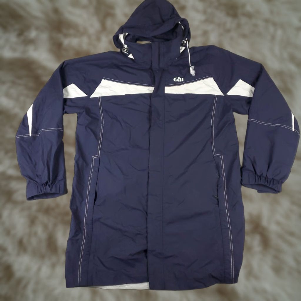 G-III G-III Men's XL Blue Nylon Long Full Zip Windbreaker Hoodie Jacket Size US XL / EU 56 / 4 - 1 Thumbnail