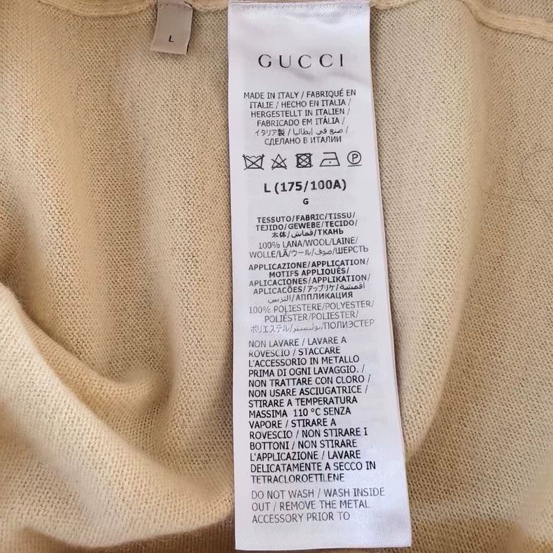 Gucci GucciPatched solid color wool sweater knitwear 2503-Nextarr Size US L / EU 52-54 / 3 - 4 Thumbnail