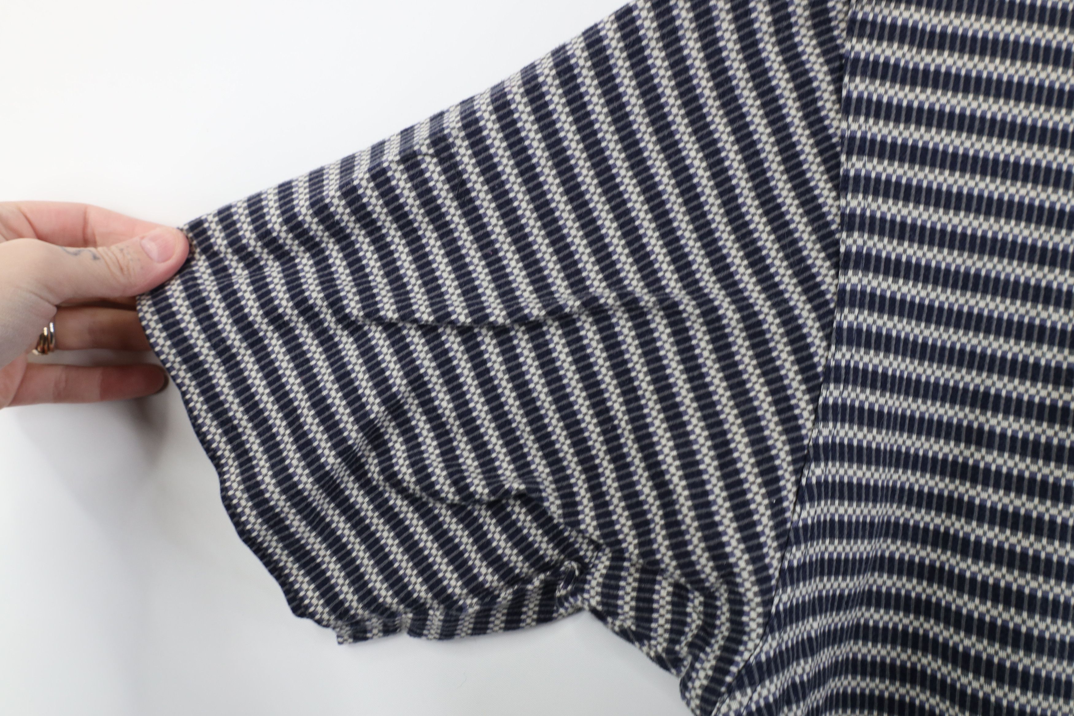 Nike Vintage 90s Y2K Nike Golf Mini Swoosh Striped Knit Polo Size US L / EU 52-54 / 3 - 9 Thumbnail