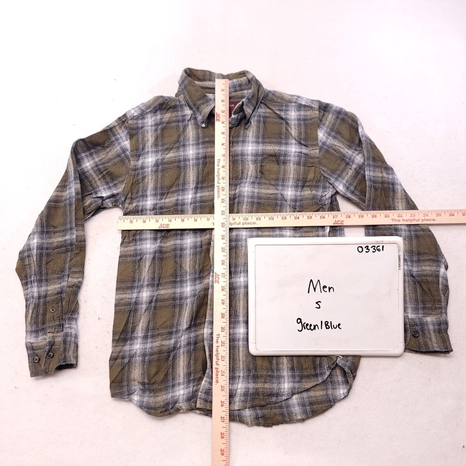 Covington Covington Tartan Flannel Shirt Mens Size Small S Green Blue Size US S / EU 44-46 / 1 - 6 Thumbnail