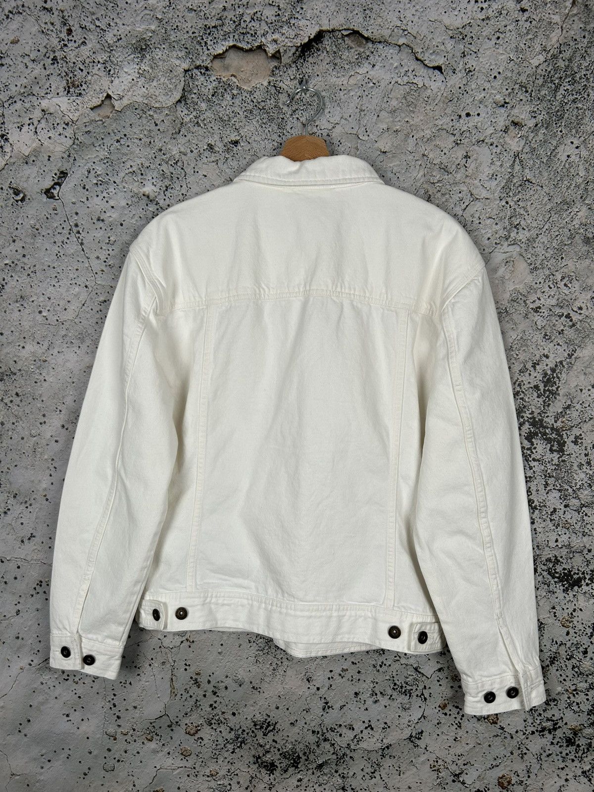 Dickies Dickies White Denim Jacket Trucker Workwear Skateboarding Size US S / EU 44-46 / 1 - 4 Thumbnail