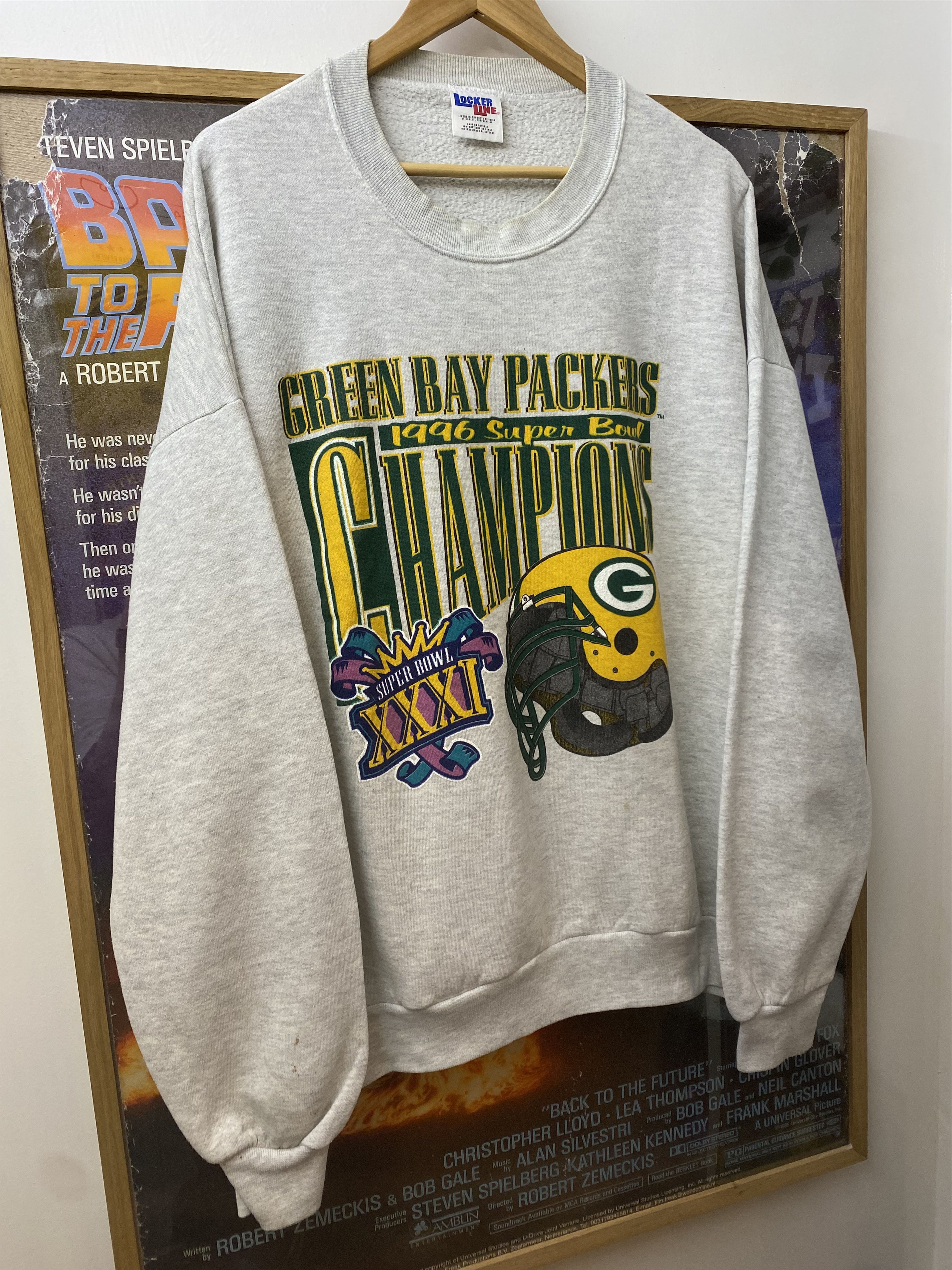 Russell Athletic 1996 NFL Green Bay Packers Super Bowl Champions Jumper Size US XXL / EU 58 / 5 - 7 Thumbnail