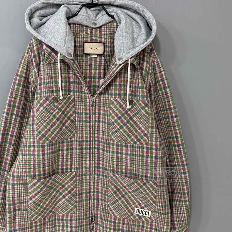 Gucci Gucci New plaid zipper jacket Size US L / EU 52-54 / 3 - 2 Thumbnail