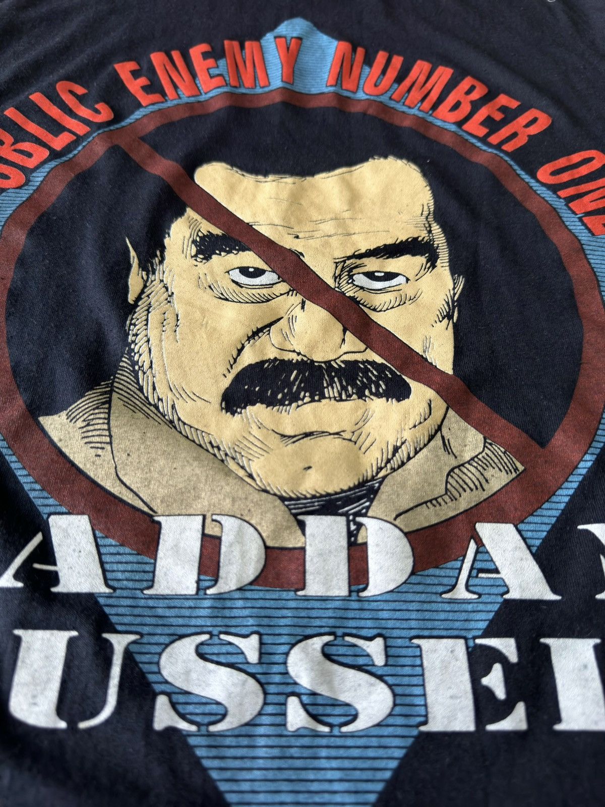 Other 80s-90s Public Enemy Saddam Hussein VTG Screen Stars Shirt Size US L / EU 52-54 / 3 - 4 Thumbnail