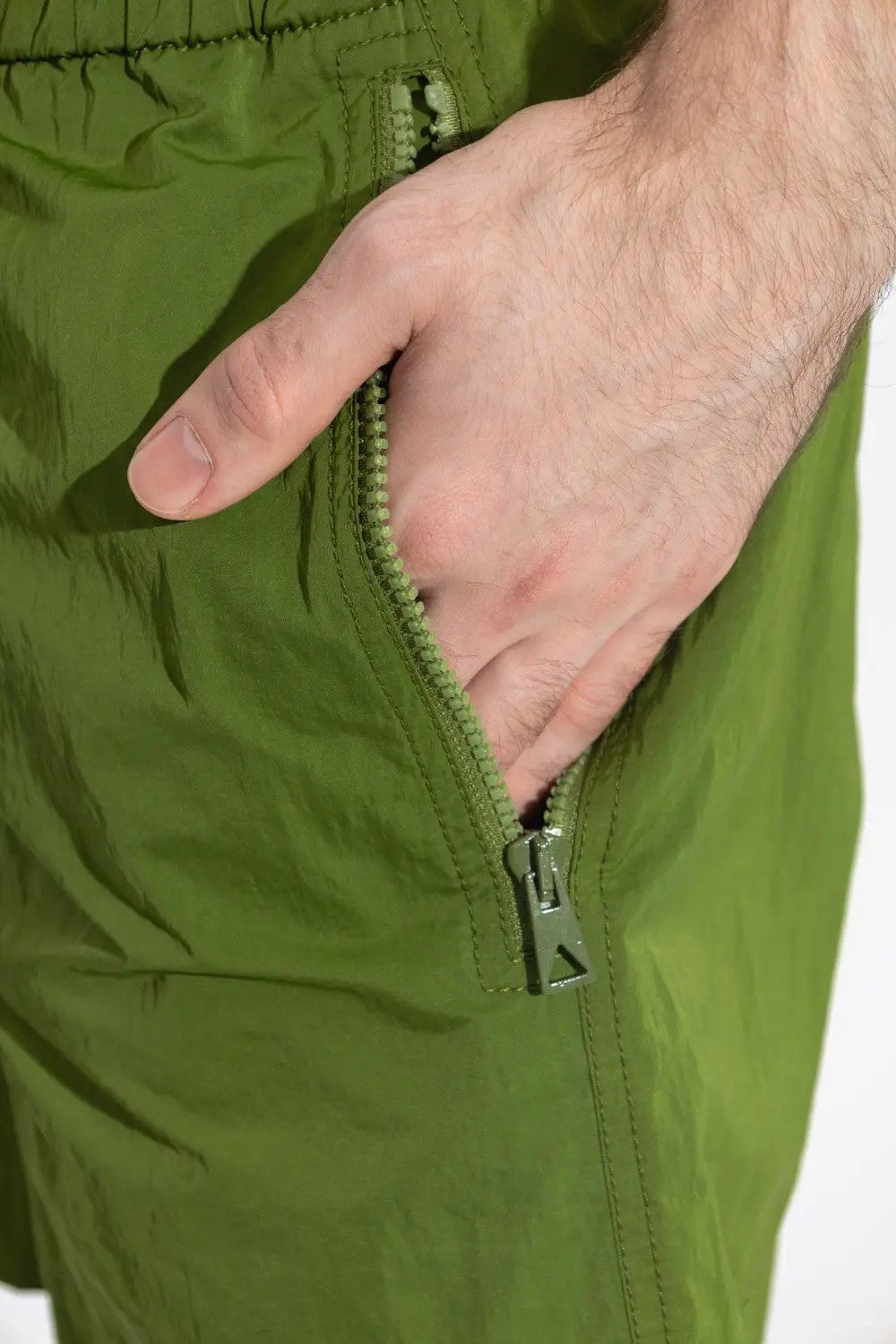 Bottega Veneta o1n1vont0125 Nylon Shorts in Green Size US 34 / EU 50 - 4 Thumbnail