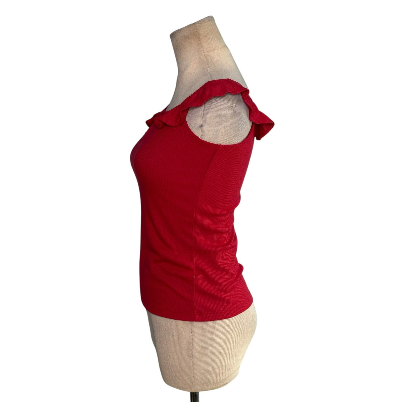 Aeropostale Seriously Soft red off the Shoulder tank top size Small Size S / US 4 / IT 40 - 4 Thumbnail