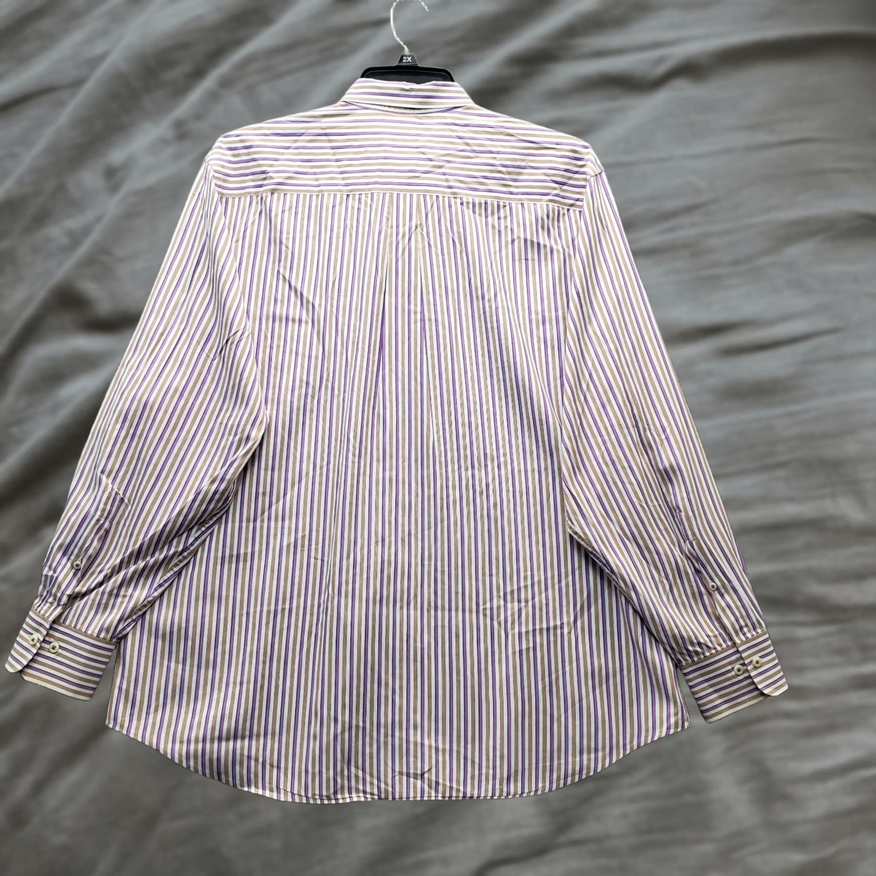 Peter Millar Peter Millar Ocvirk Shirt Mens XL Multi Striped Golf Performance Button-Up Size US XL / EU 56 / 4 - 1 Thumbnail