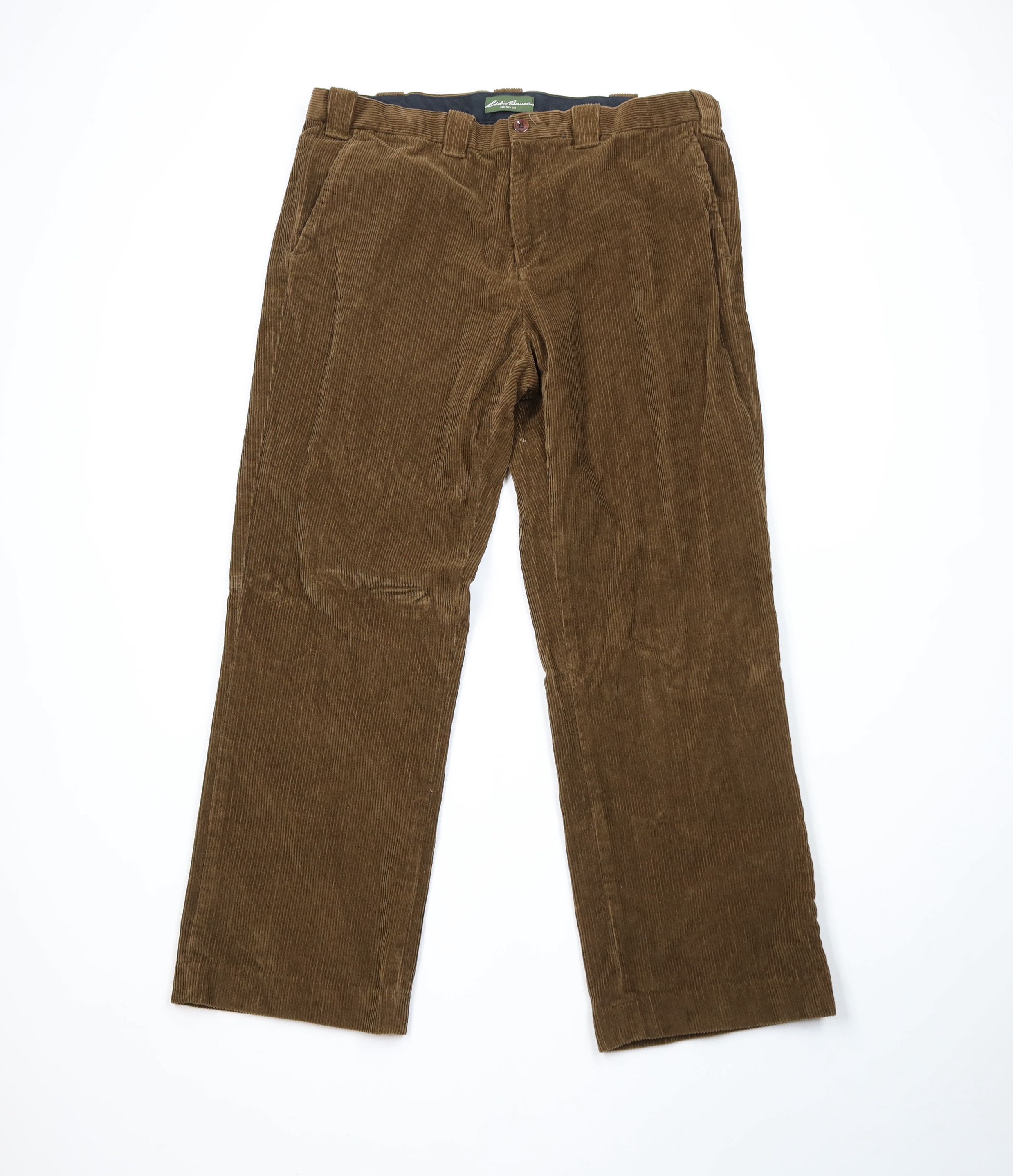 Eddie Bauer × Vintage Vintage Eddie Bauer Wide Leg Corduroy Chino Pants Brown Size US 38 / EU 54 - 1 Thumbnail