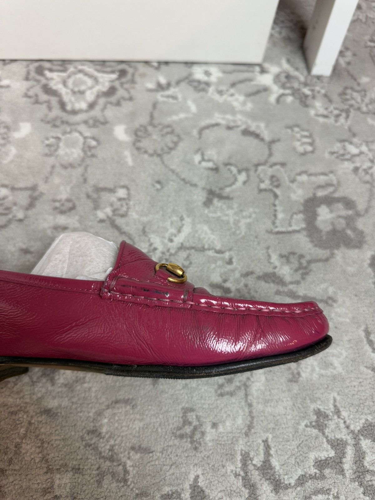 Designer × Gucci × Vintage Vintage 90s Gucci leather loafers flats shoes US7 luxury y2k Size US 7 / IT 37 - 9 Thumbnail