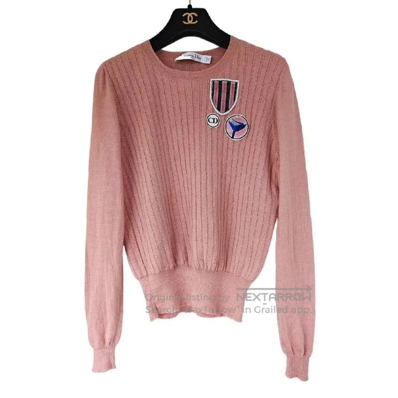 Dior Dior Pink Cashmere Long Sleeve Sweater . Size S / US 4 / IT 40 - 1 Thumbnail