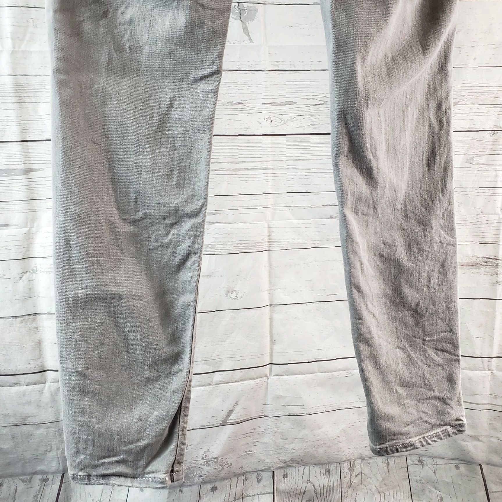Loft VINTAGE Ann Taylor LOFT Womens Modern Skinny Jeans Sz 6 Solid Gray Low Rise Size 28" / US 6 / IT 42 - 4 Thumbnail
