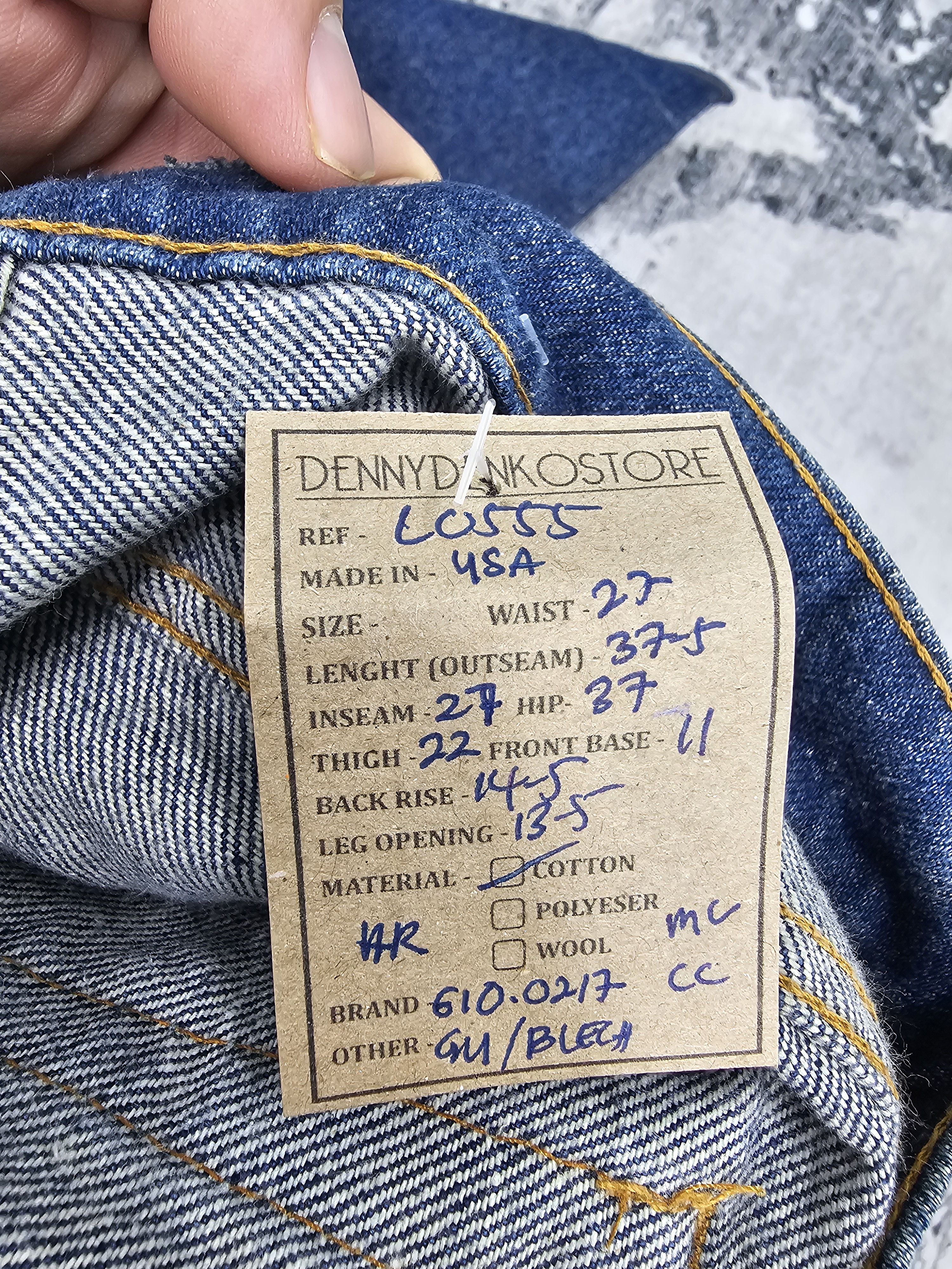 Levi's Vintage Clothing Vtg LEVIS 610 Bleached High Rise Jeans Made In USA L0555 Size 27" / US 4 / IT 40 - 14 Thumbnail
