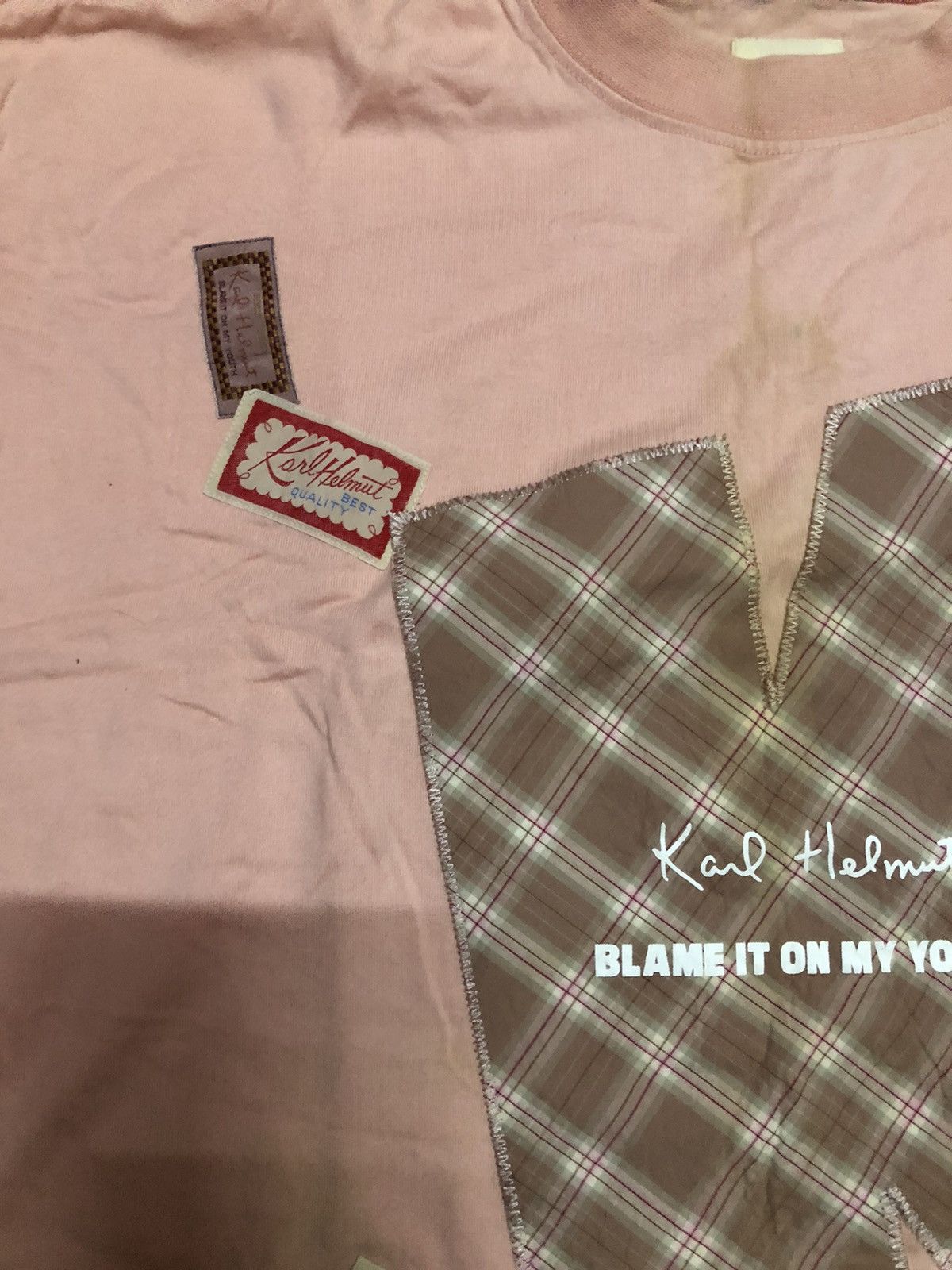 Japanese Brand Karl Helmut Sewn Patch Logo T-Shirt Size US L / EU 52-54 / 3 - 6 Thumbnail