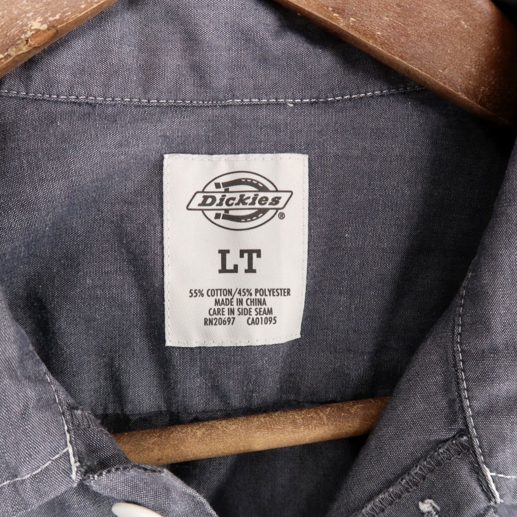 Dickies Dickies Shirt Mens LT Gray Button Up Workwear Long Sleeve Pocket Size US L / EU 52-54 / 3 - 7 Thumbnail