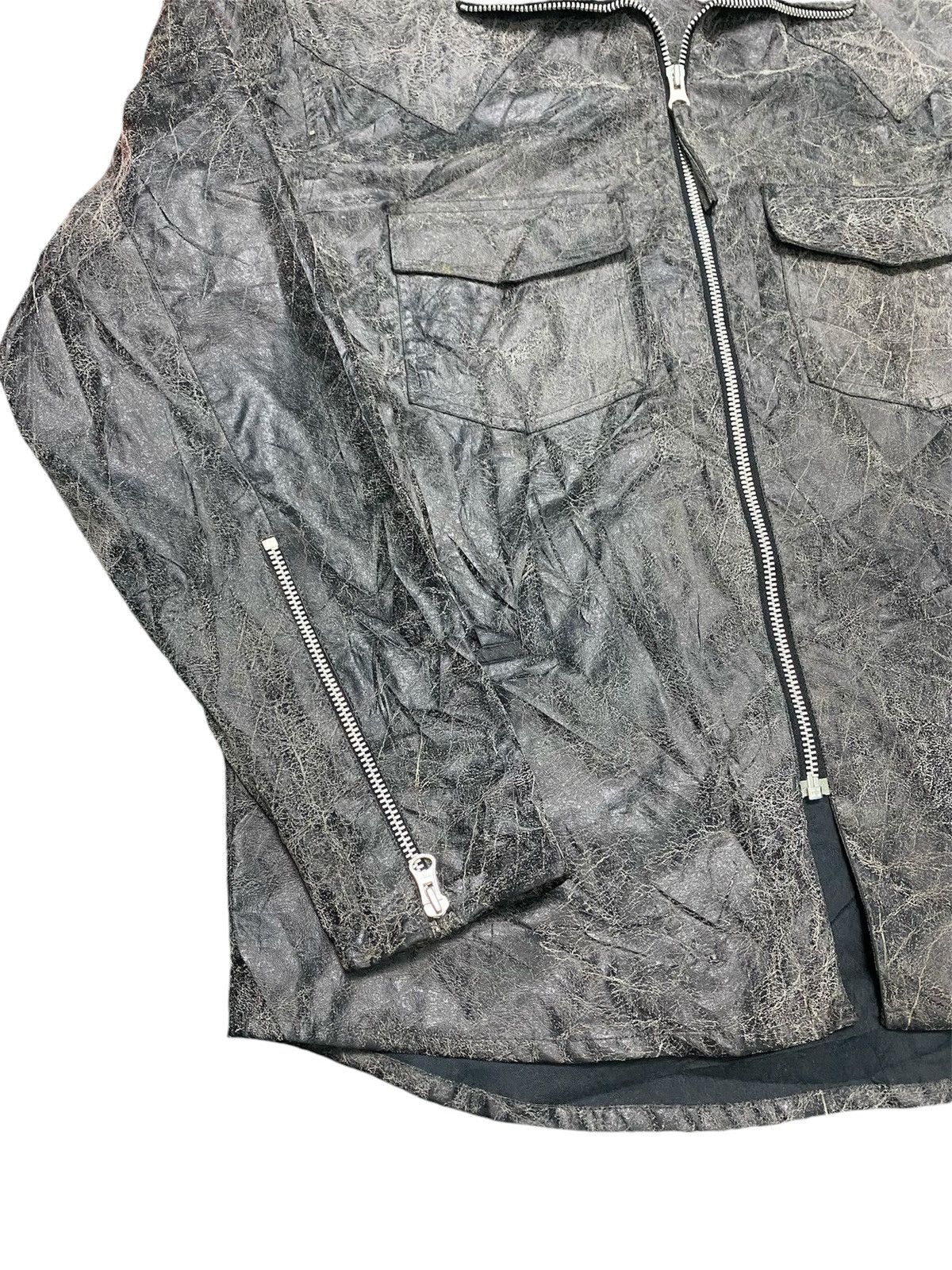 Japanese Brand Vintage NOTA BENE leather jacket zip up Size US L / EU 52-54 / 3 - 3 Thumbnail