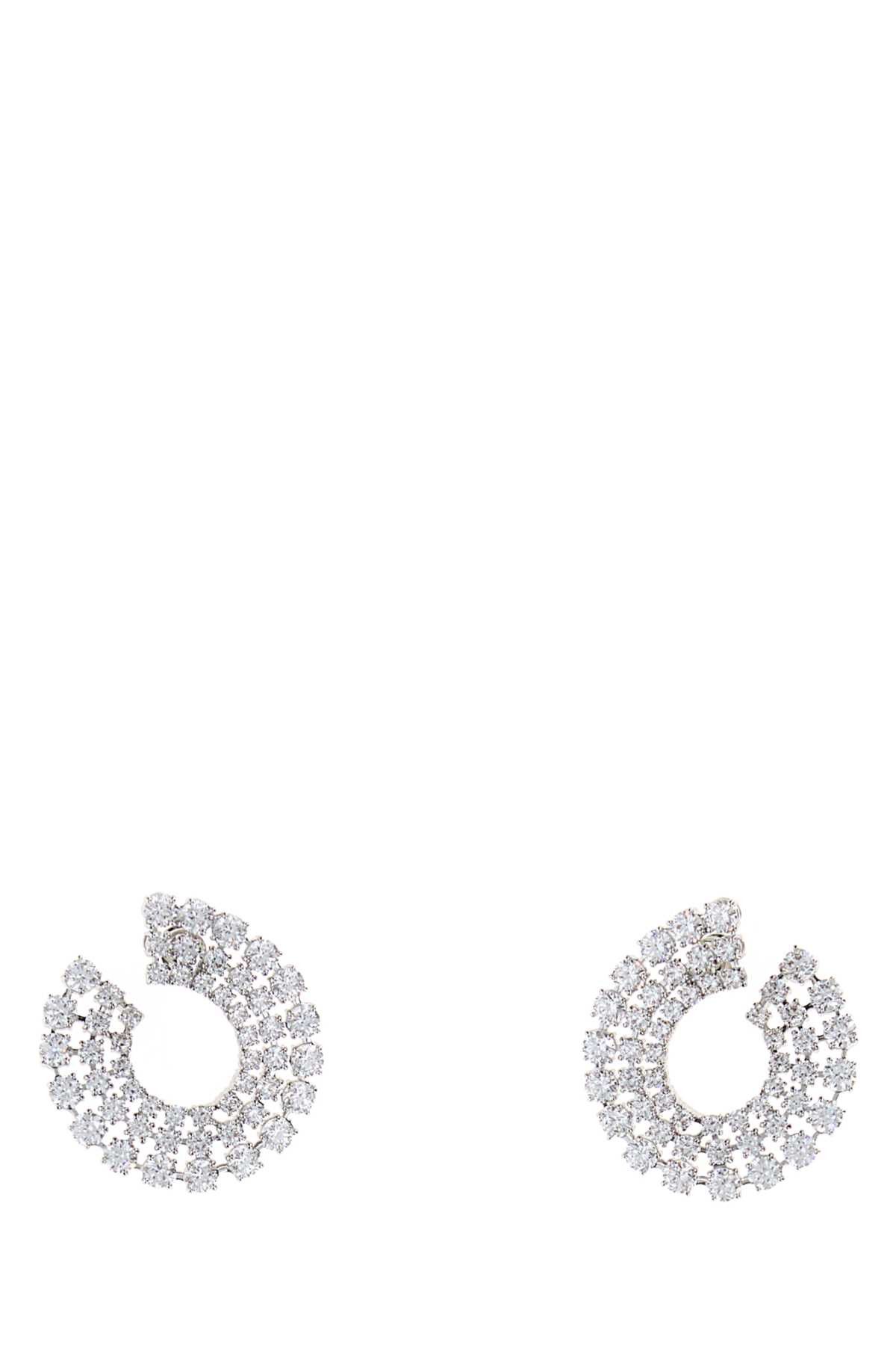 Swarovski Embellished Metal Matrix Earrings Size ONE SIZE - 1 Thumbnail