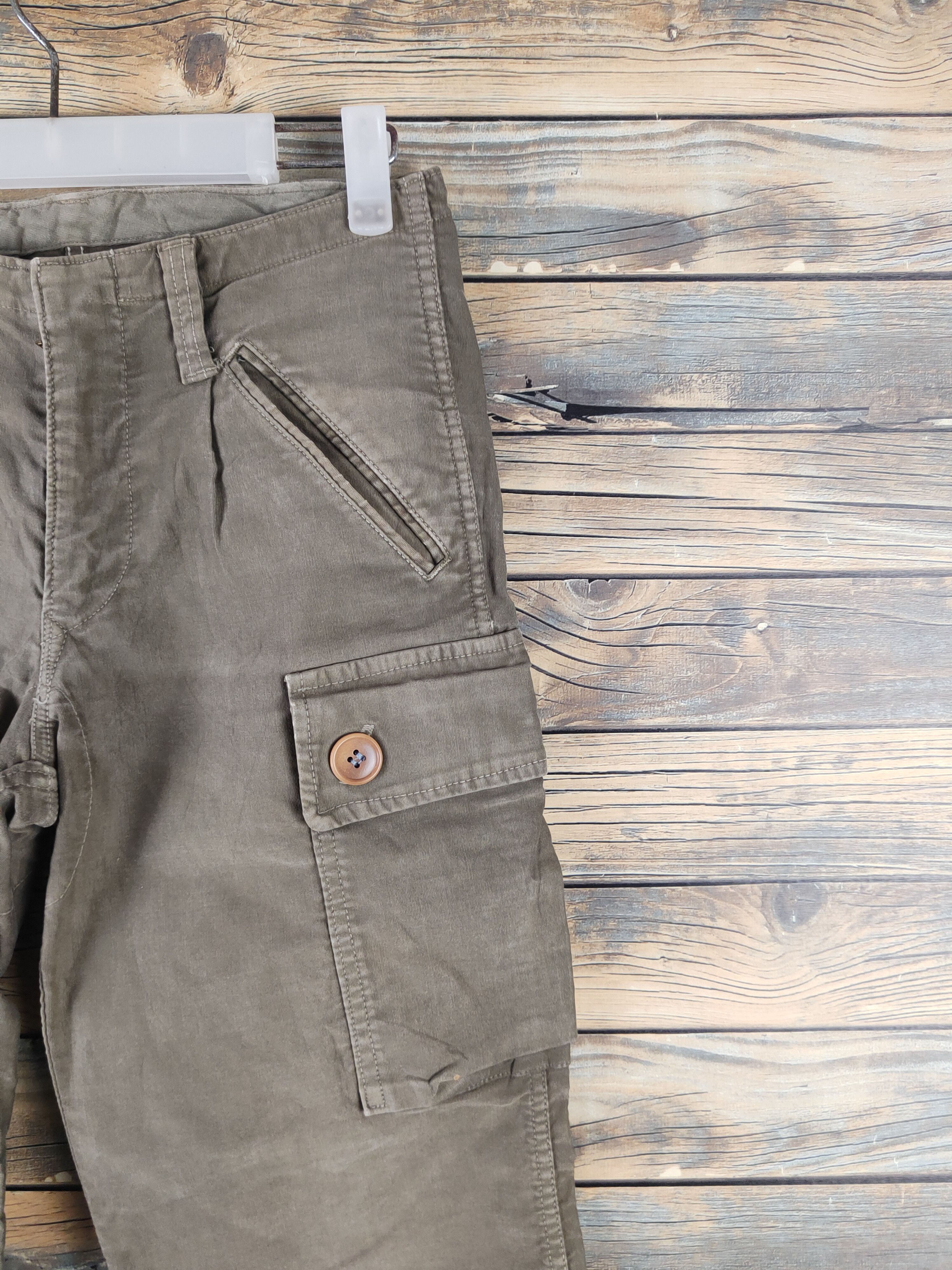 HOLLYWOOD RANCH MARKET DL Mr.HR Market Olive Multipocket Tactical Cargo Pants #457 Size US 28 / EU 44 - 5 Thumbnail