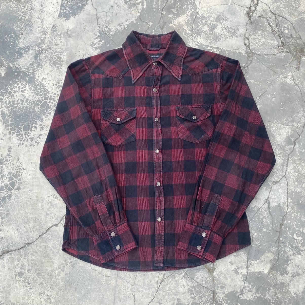 If Six Was Nine WATER BACK Snap Button Western Corduroy Shirt Size US M / EU 48-50 / 2 - 1 Thumbnail