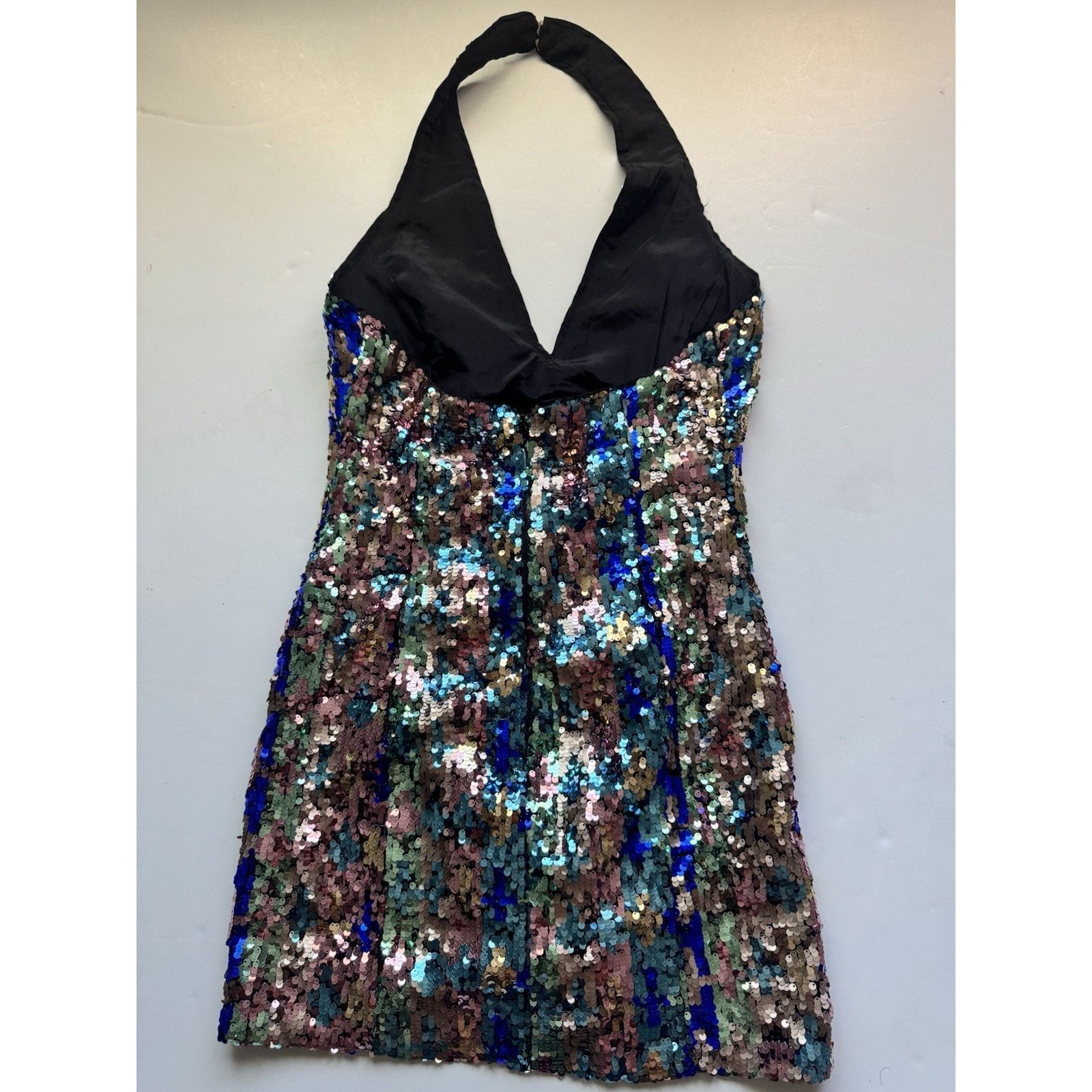 Nasty Gal Nasty Gal Premium Sequin Halterneck Mini Dress size 0 Size XS / US 0-2 / IT 36-38 - 4 Thumbnail