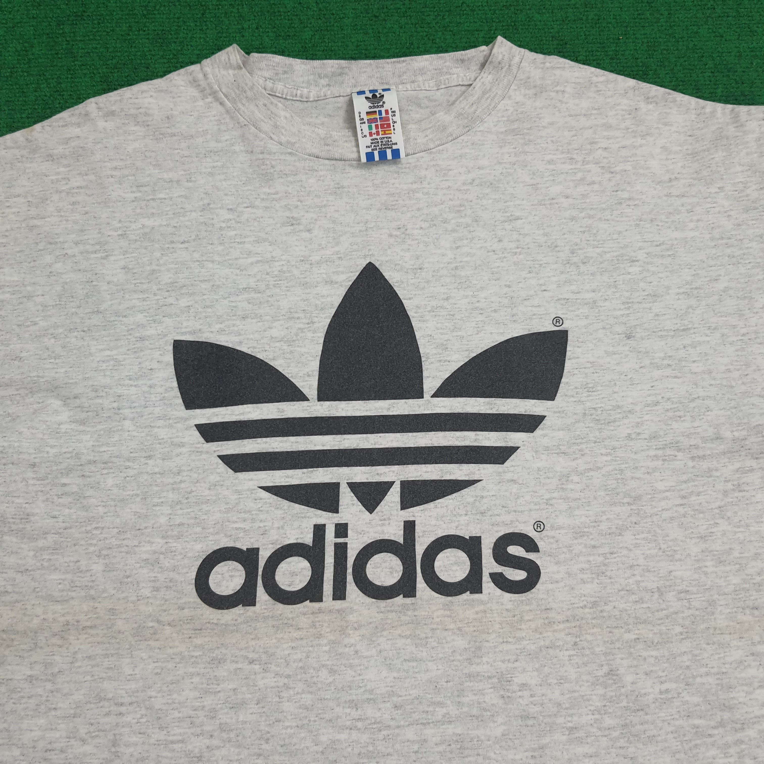 Adidas Adidas Original Logo Tshirt Size US XL / EU 56 / 4 - 2 Thumbnail