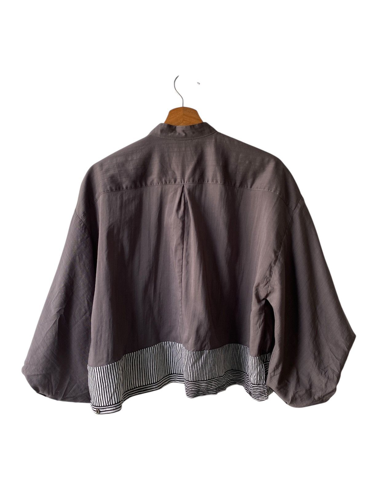 Japanese Brand × SOU SOU Muslin Wool Open-collared Obi Style Kimono Sleeve Blouse Size M / US 6-8 / IT 42-44 - 2 Thumbnail